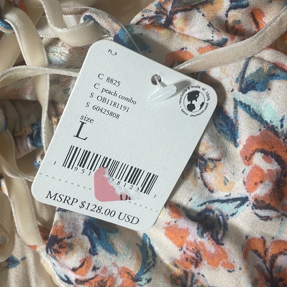 ⬇️NWT Free People Ponderosa Floral Print Cap Sleeve Square Neck Mini Dress - Picture 13 of 13